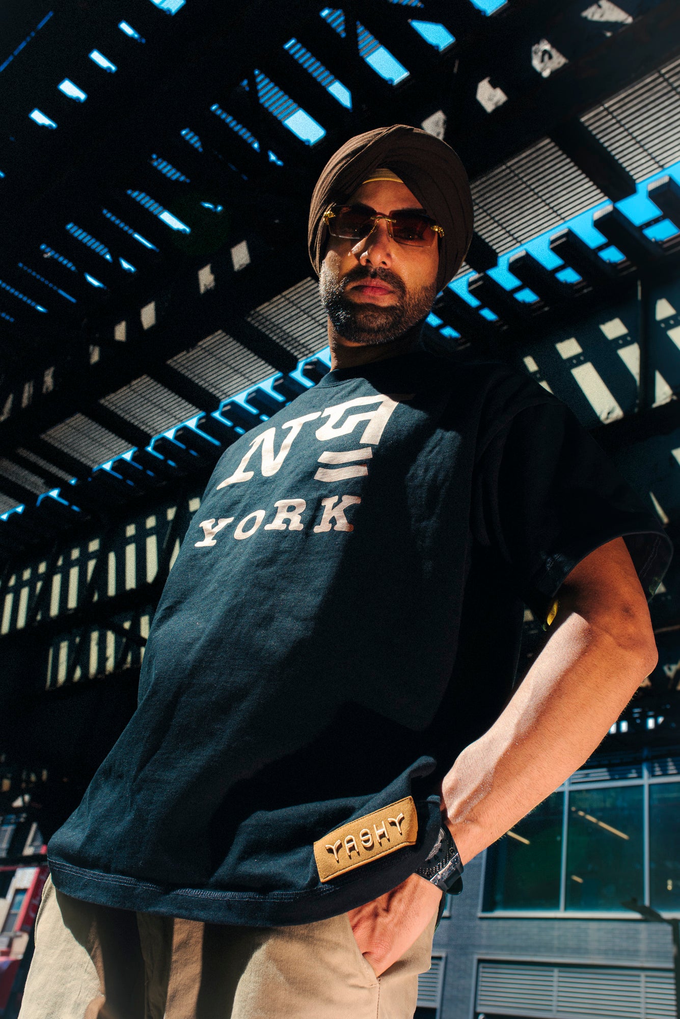 Punjabi "Nਯੂ" York"Heavyweight Oversize Tshirt