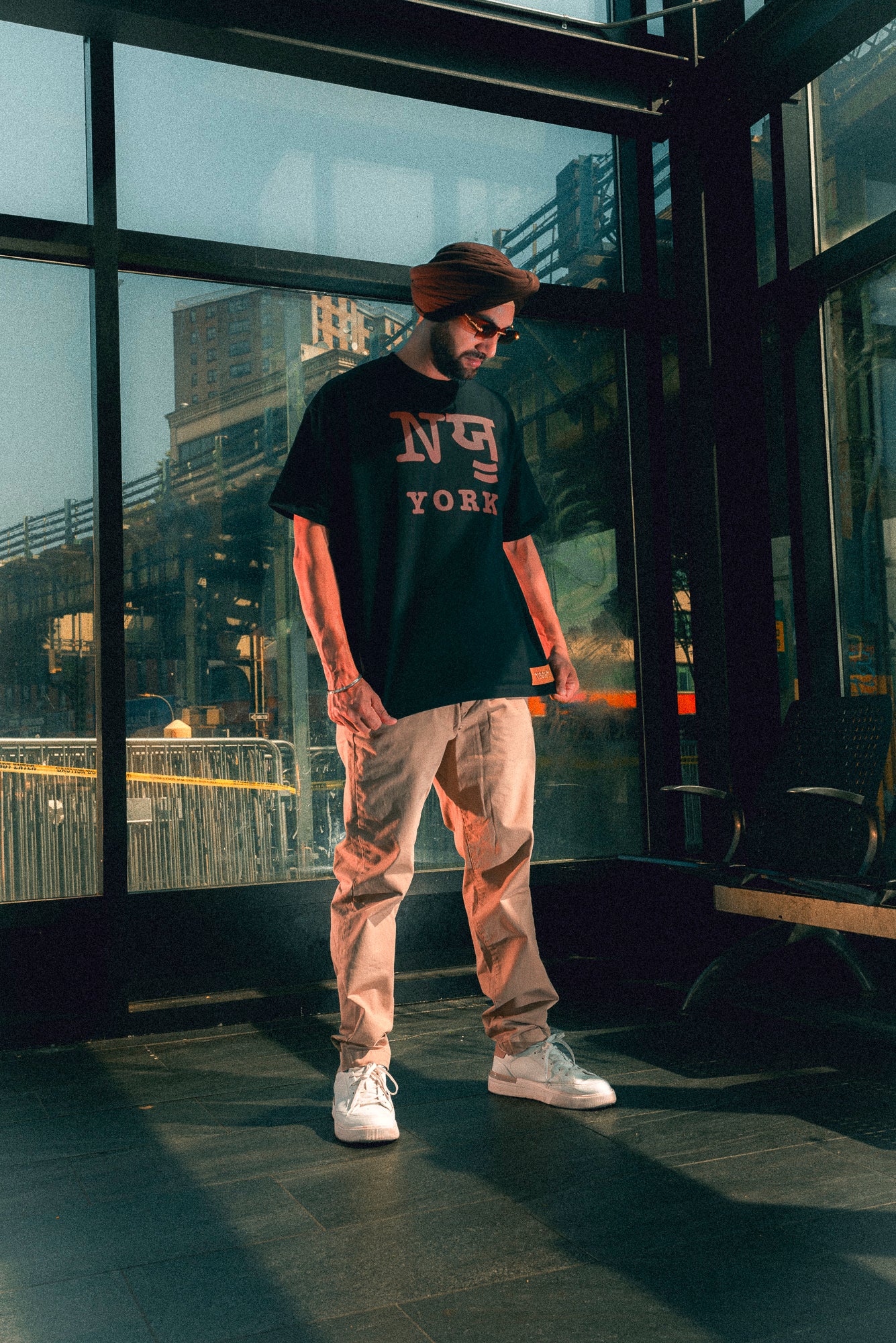 Punjabi "Nਯੂ" York"Heavyweight Oversize Tshirt